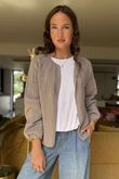 Laundry B Wicklow Fine Knit Throw On Cardigan Latte